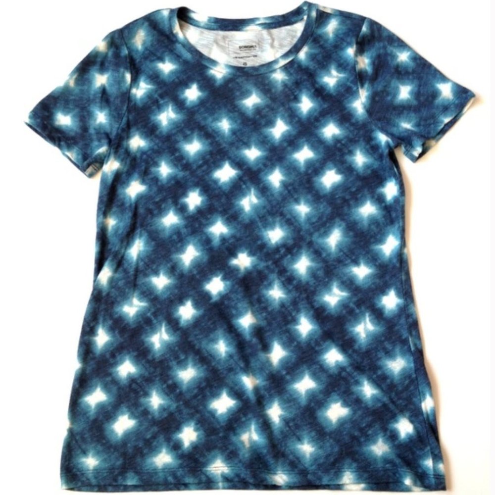 Sonoma Blue and White Starburst Tee
